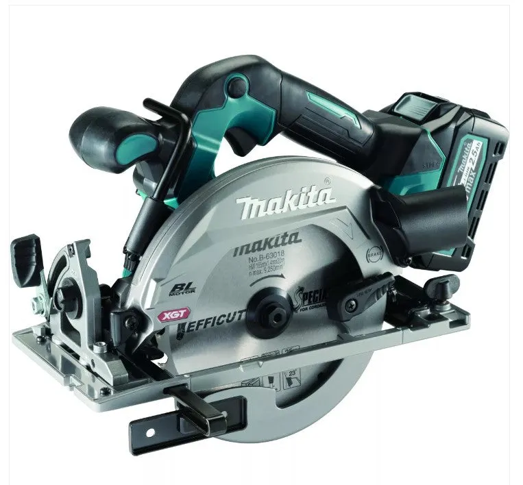 Makita HS012GZ01 40V Brushless 165mm Circular Saw With 1 x 2.5Ah Battery. Charger & Case