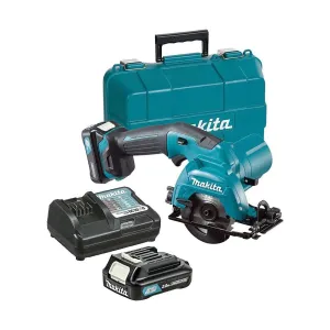 Makita HS301DWAE 12V max CXT Circular Saw With 2 x 2.0Ah Batteries. Charger & Carrying Case