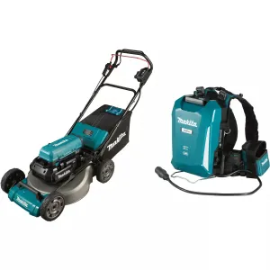 Makita LM001CX3 36V Brushless Lawn Mower With Portable 33.5Ah Back Pack Battery ( LM001CZ   PDC1200A02 )