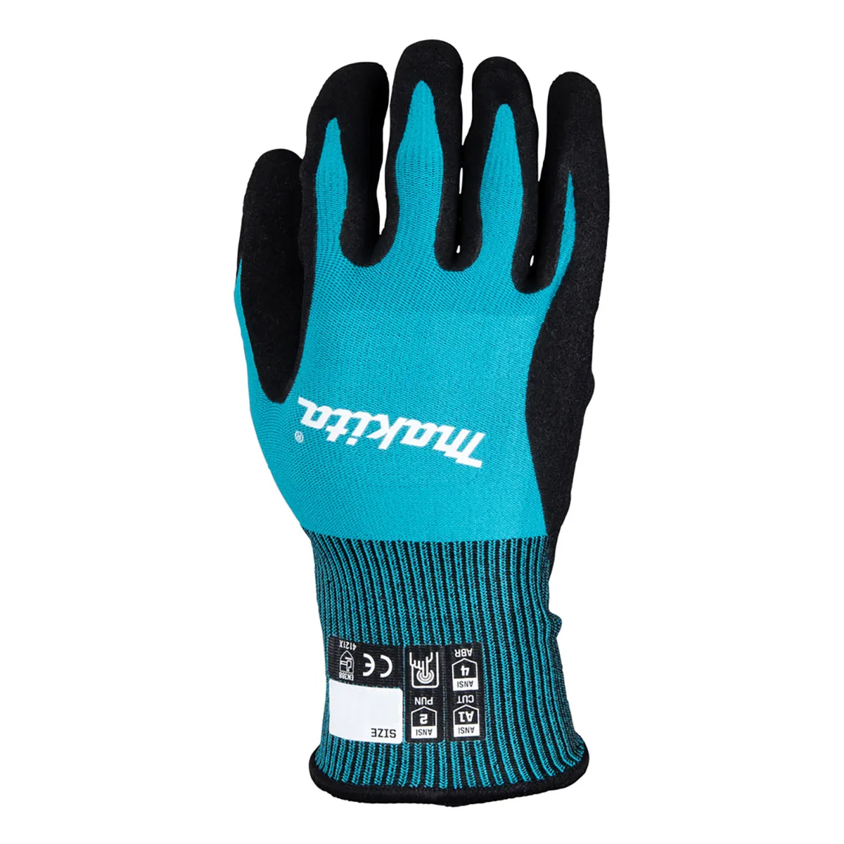 Makita P-84682 Fitknit Cut Level 1 Nitrile Coated Dipped Gloves Size Medium