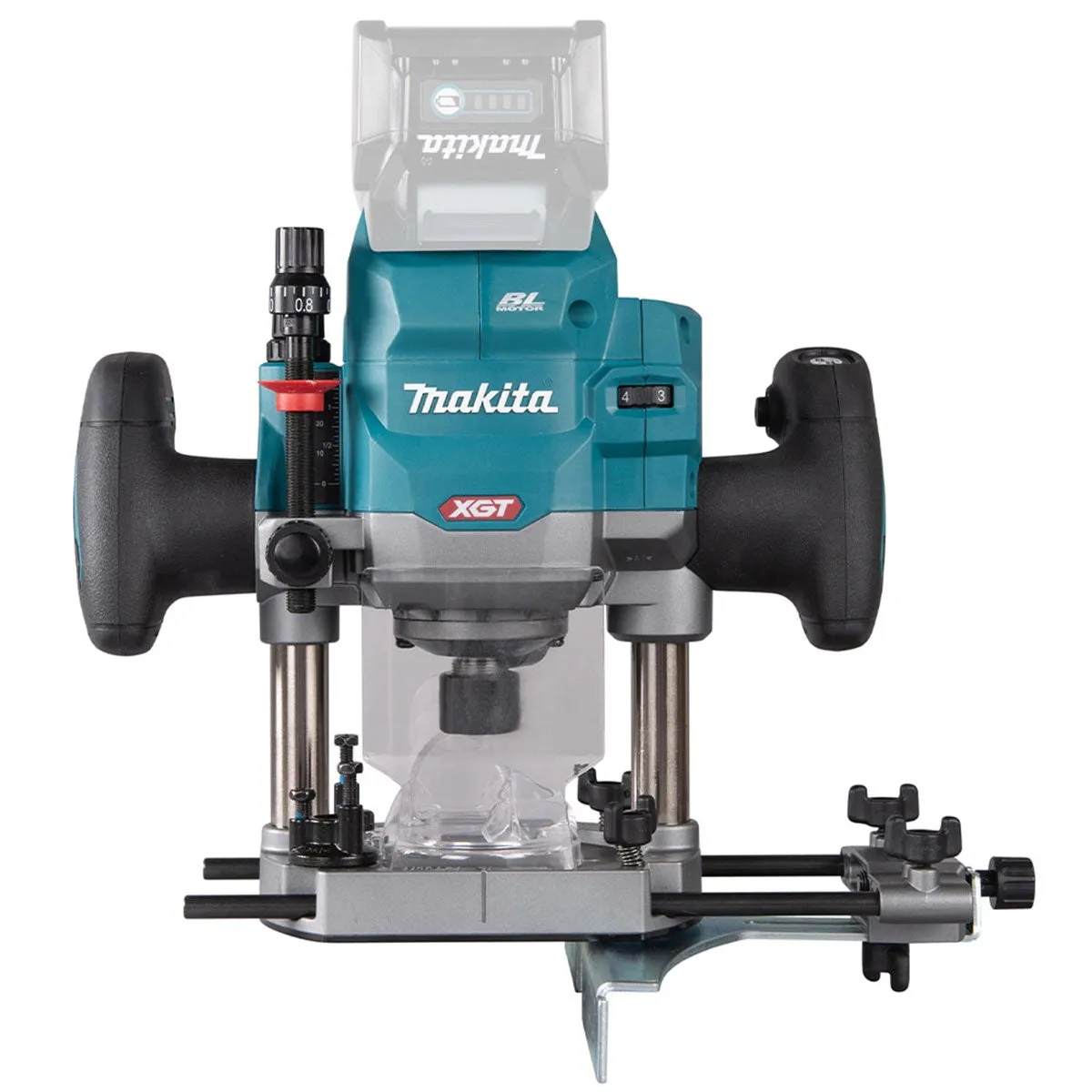 Makita RP001GZ02 40V XGT Brushless 1/2 Router with 12 Piece Cutter Set & Case
