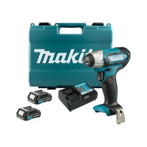 Makita TW060DWAE 12V max CXT Impact Wrench With 2 x 2.0Ah Batteries. Charger & Carrying Case