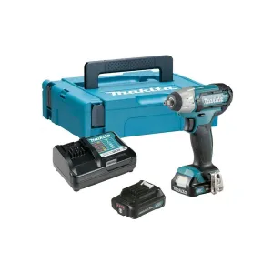 Makita TW140DWAE 12V max CXT 3/8'' Impact Wrench With 2 x 2.0Ah Batteries. Charger & Carrying Case