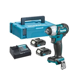 Makita TW161DSAJ 12V max CXT Impact Wrench With 2 x 2.0Ah Batteries. Charger & Case