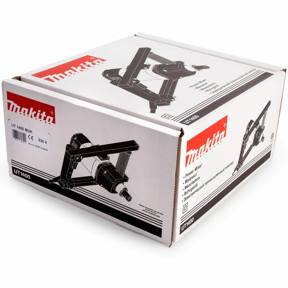 Makita UT1400/2 Single Variable Speed Paddle / Plaster Mixer up 50Kg 240V