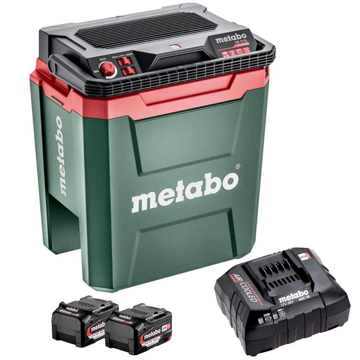 Metabo KB 18 BL 18V Brushless 24L Cooling Box Warming Function with 2 x 4.0Ah Battery & Charger