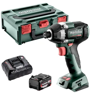 Metabo SSD 18 LT 200 BL 18V Brushless 1/4 Impact Driver with 1 x 4.0Ah Battery Charger & Metabox