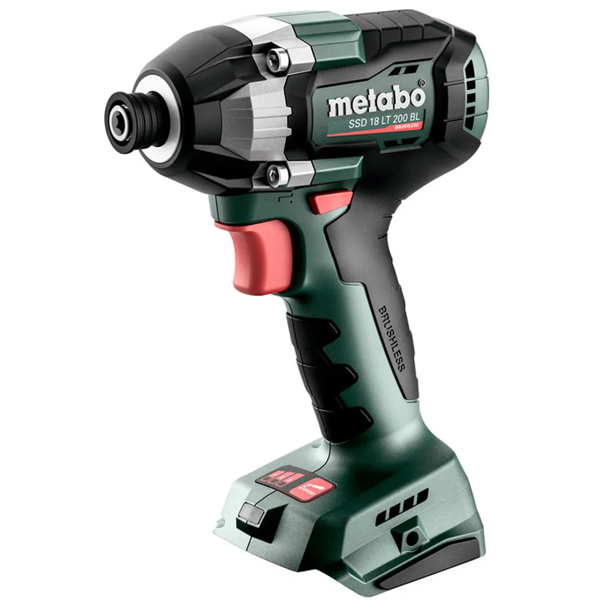 Metabo SSD 18 LT 200 BL 18V Brushless 1/4 Impact Driver with 1 x 5.2Ah Battery Charger & Metabox