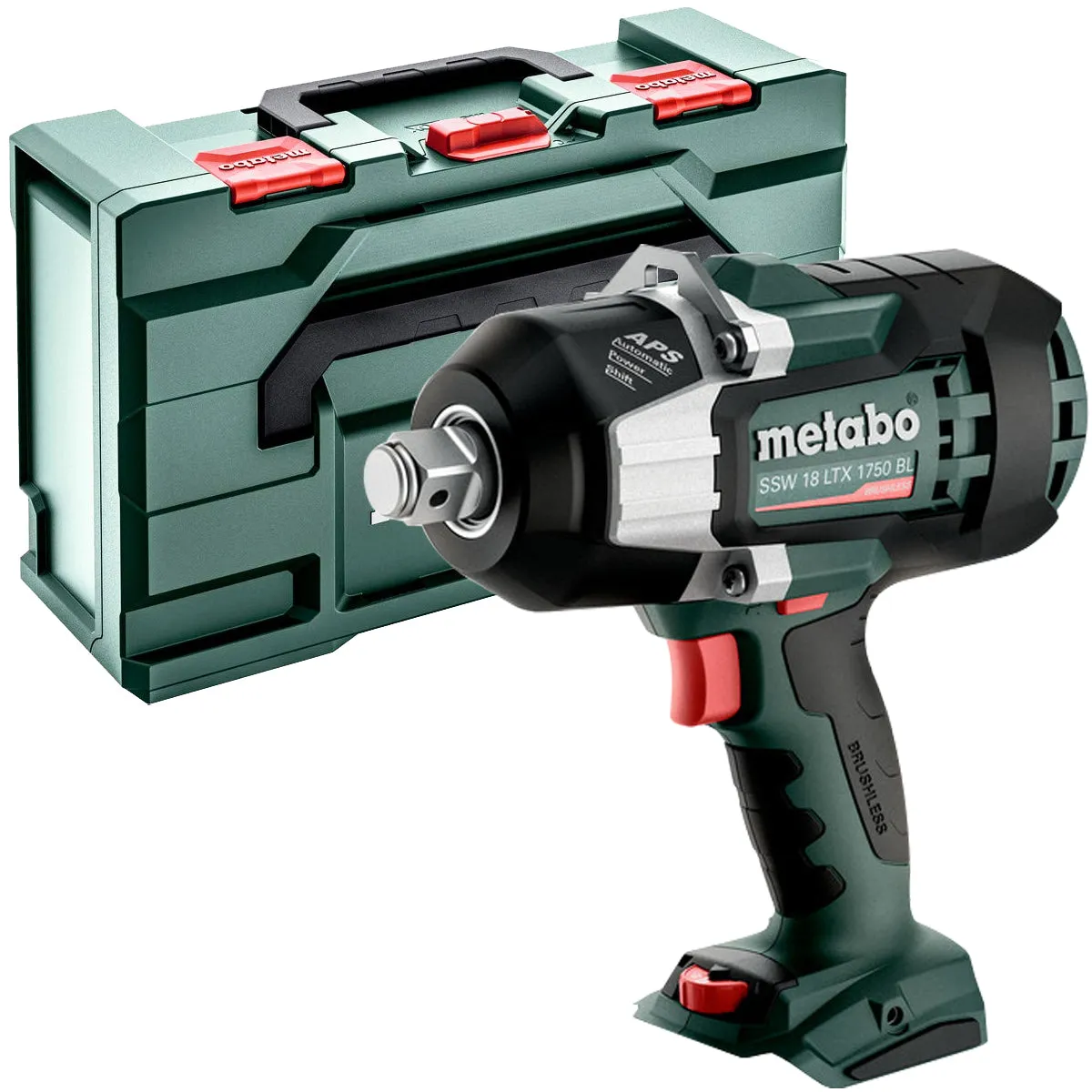 Metabo SSW 18 LTX 1750 BL 18V Brushless 3/4 Impact Wrench with 1 x 5.2Ah Battery Charger & Case