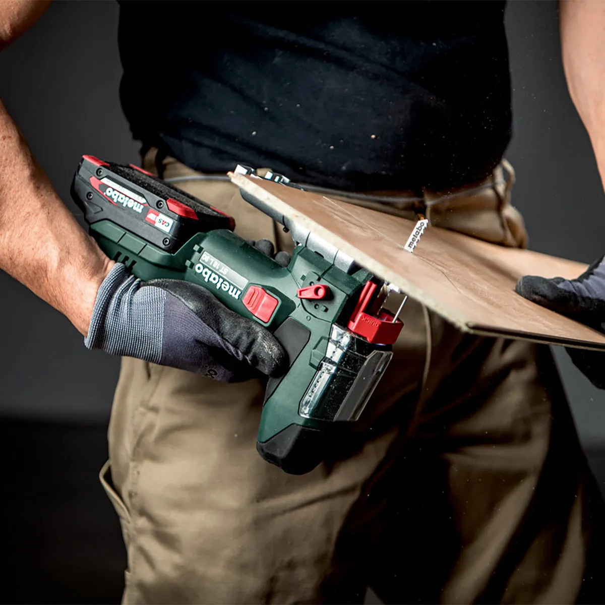 Metabo ST 18 L 90 18V Body Grip Jigsaw with 1 x 5.2Ah Battery Charger & Metabox