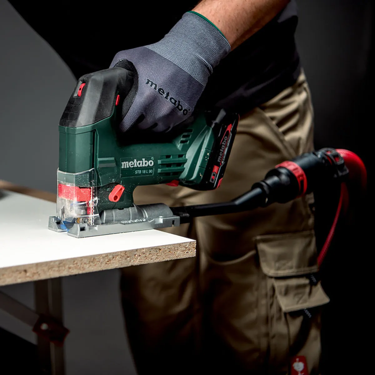 Metabo STB 18 L 90 18V Top Handle Jigsaw with 1 x 5.2Ah Battery Charger & Metabox