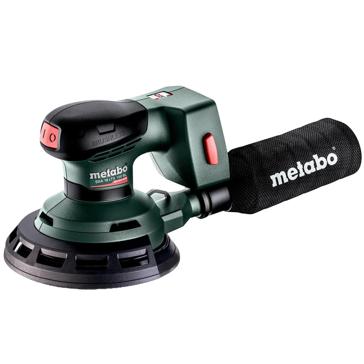 Metabo SXA 18 LTX 150 BL 18V Brushless 150mm Random Orbital Sander with 1 x 5.2Ah Battery Charger & Metabox