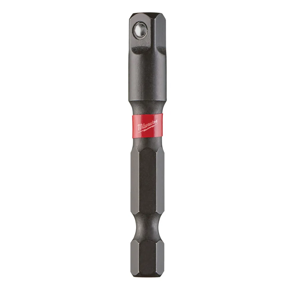 Milwaukee 1/4 Hex to 1/4 Sq. Shockwave Impact Socket Adaptor 4932471826