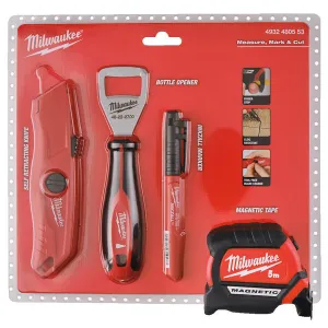 Milwaukee Knife. Measure. Marker & Opener 4 Piece 4932480553