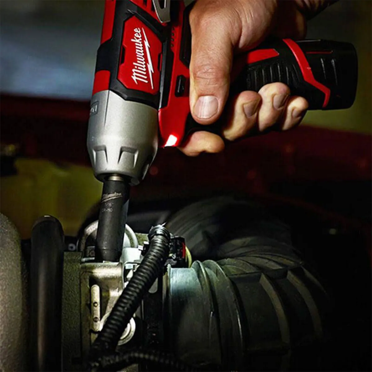Milwaukee M12BIW14-0C 12V Sub Compact 1/4 Impact Wrench with 1 x 2.0Ah Battery Charger & Case