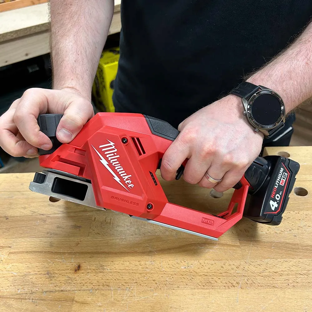 Milwaukee M12BLP-0X 12V Brushless 56mm Planer with HD Box 4933492850