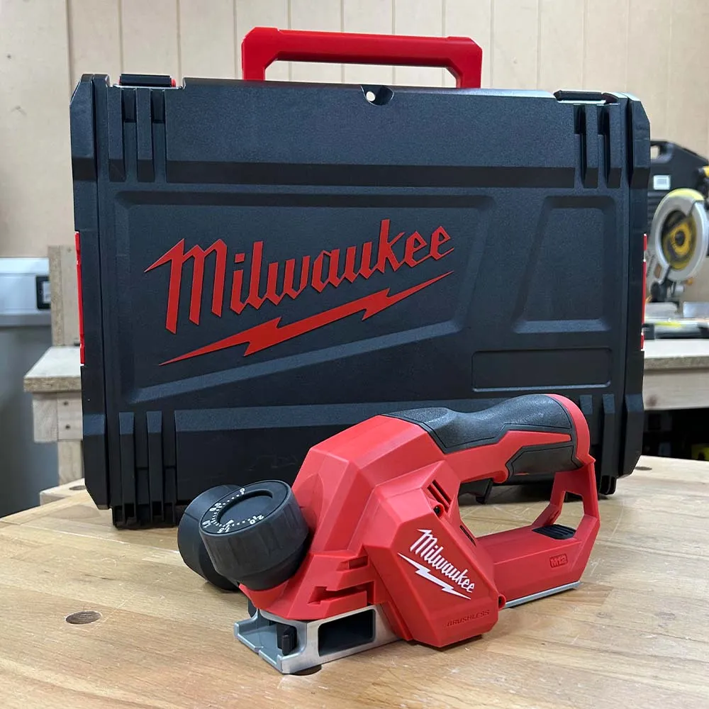 Milwaukee M12BLP-0X 12V Brushless 56mm Planer with HD Box 4933492850