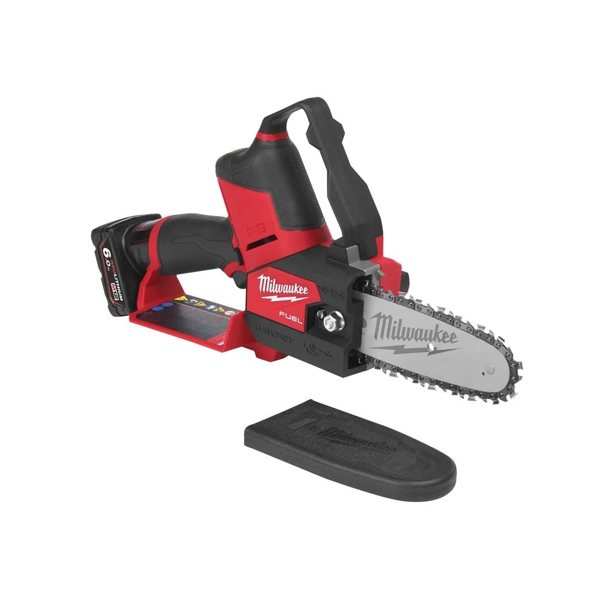 Milwaukee M12FHS-602X 12V 6 FUEL Brushless Hatchet Pruning Saw with 2 x 6.0Ah Batteries. Charger & Tool Bag
