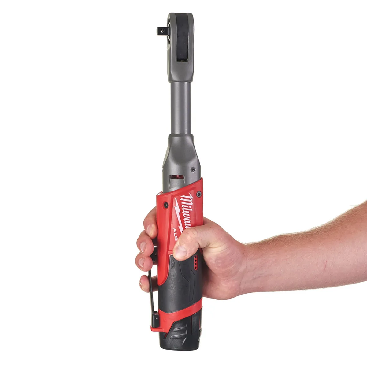 Milwaukee M12FIR38LR-0 12V FUEL Brushless Long Reach 3/8 Ratchet with Socket Adapter