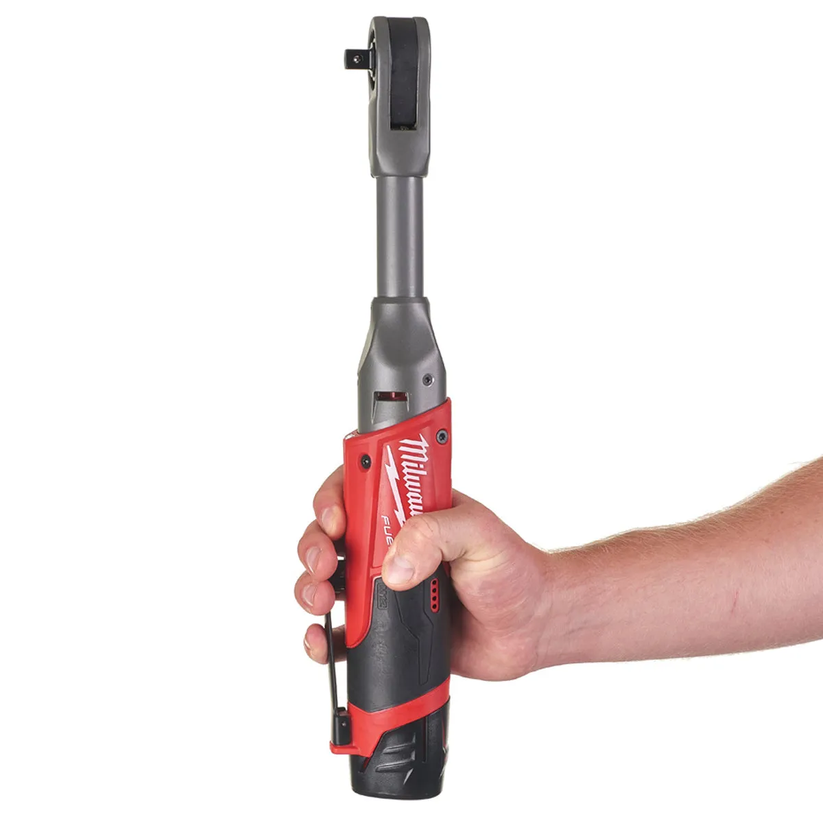 Milwaukee M12FIR38LR-0 12V FUEL Brushless Long Reach 3/8 Ratchet with Socket Adapter