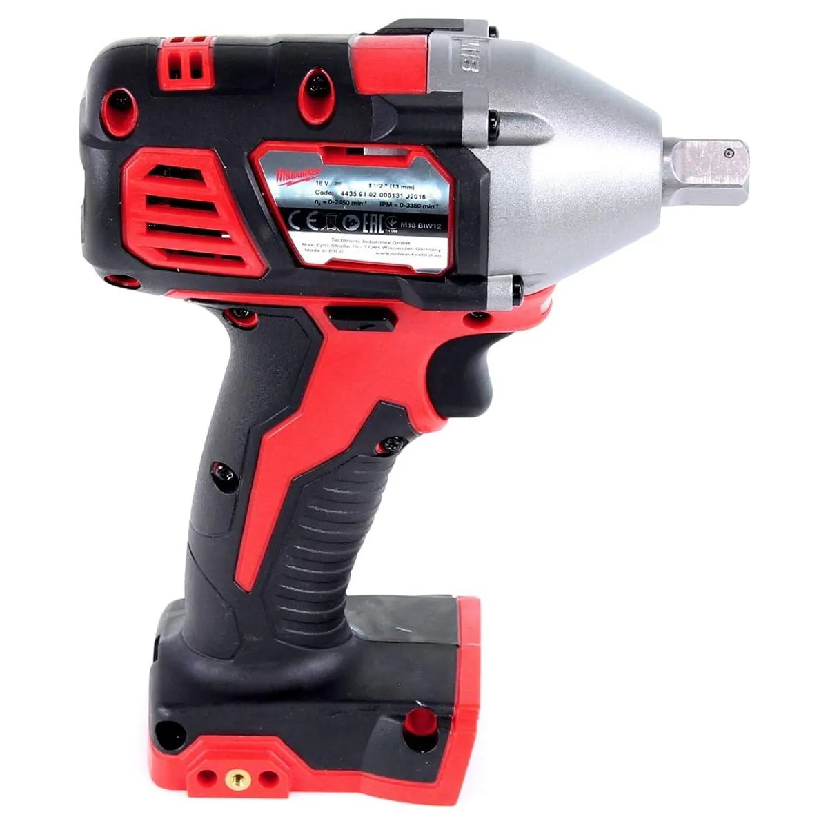 Milwaukee M18BIW12-0 18V Compact 1/2 Impact Wrench with 1 x 5.5Ah Battery Charger & Bag