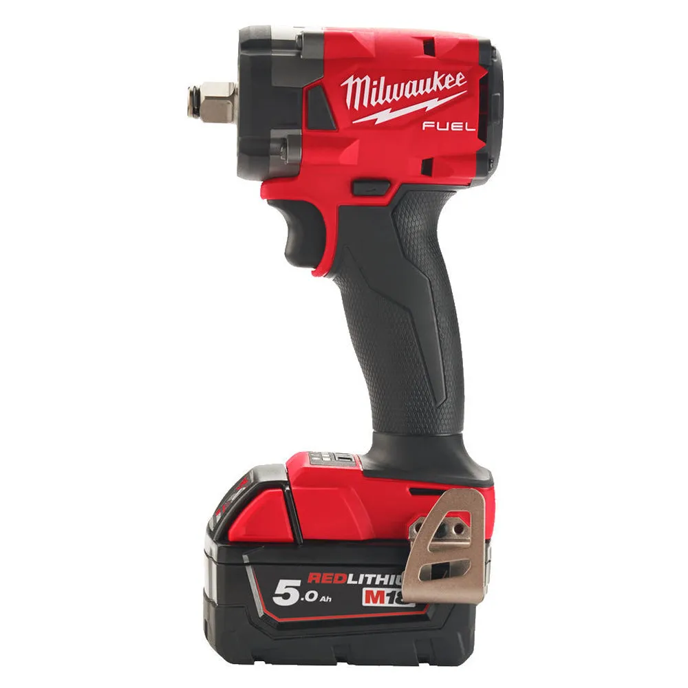 Milwaukee M18FIW2F38-502X 18V FUEL Friction Ring Impact Wrench 3/8 with 2 x 5.0AH Batteries & Charger in Case 4933478652