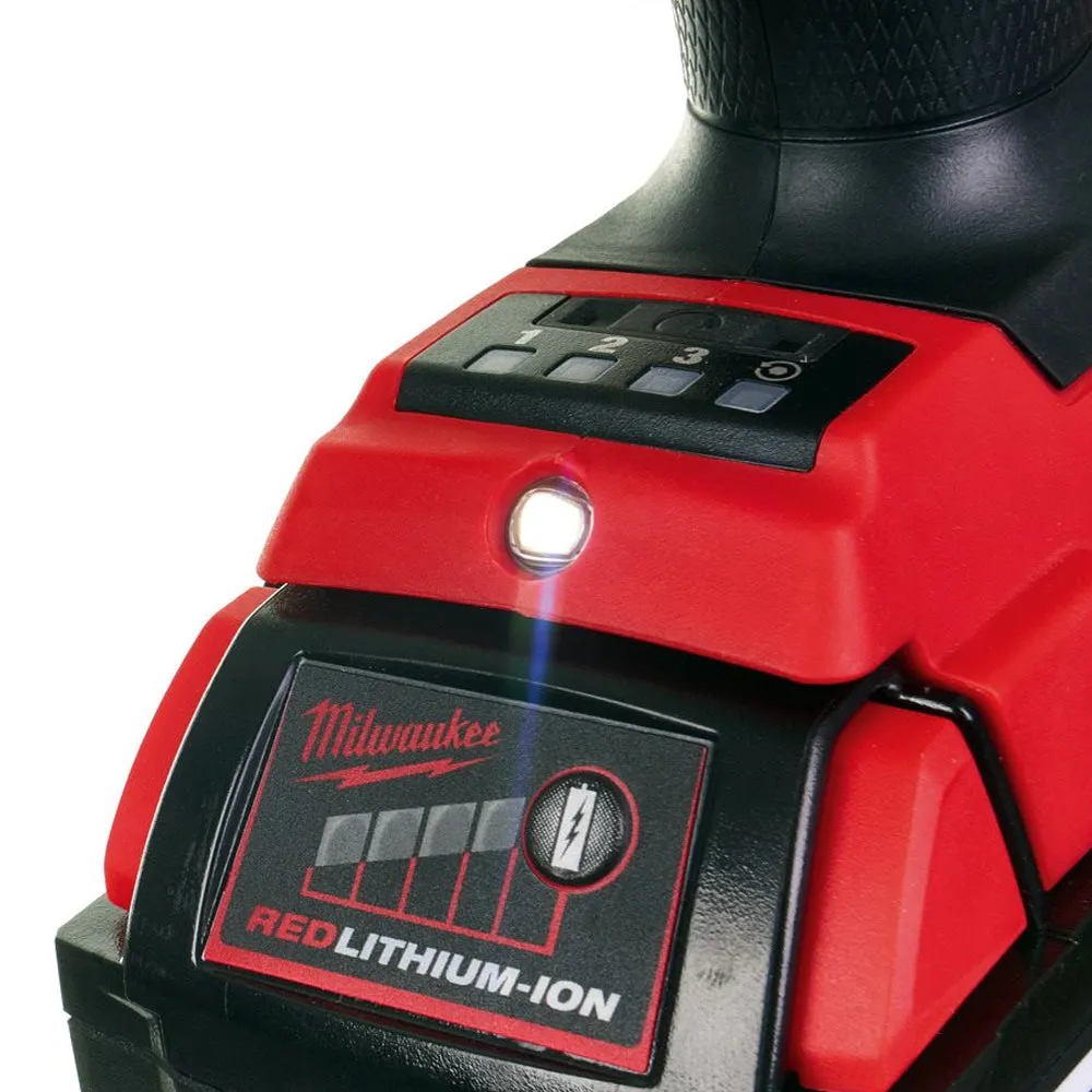 Milwaukee M18FIW2F38-502X 18V FUEL Friction Ring Impact Wrench 3/8 with 2 x 5.0AH Batteries & Charger in Case 4933478652