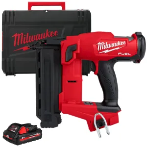 Milwaukee M18FNCS18GS-0X 18V Fuel Brushless Narrow Crown Stapler with 1 x 3.0Ah Battery & Case