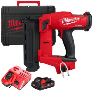 Milwaukee M18FNCS18GS-0X 18V Fuel Brushless Narrow Crown Stapler with 1 x 3.0Ah Battery Charger & Case