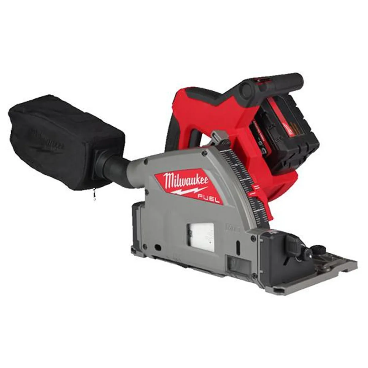 Milwaukee M18FPS55-552P 18V 165mm Fuel Brushless Plunge Saw   2 x 5.5Ah Battery with Blade & Guide Rail Kit