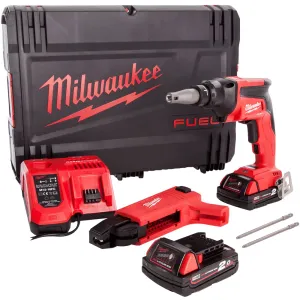 Milwaukee M18FSGC-202X 18V Fuel Brushless Screw Gun with 2 x 2.0Ah Battery Charger & Case