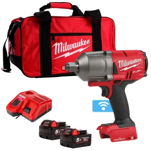 Milwaukee M18ONEFHIWF34-502B 18V FUEL 3/4 Impact Wrench with 2 x 5.0Ah Battery & Charger in Case