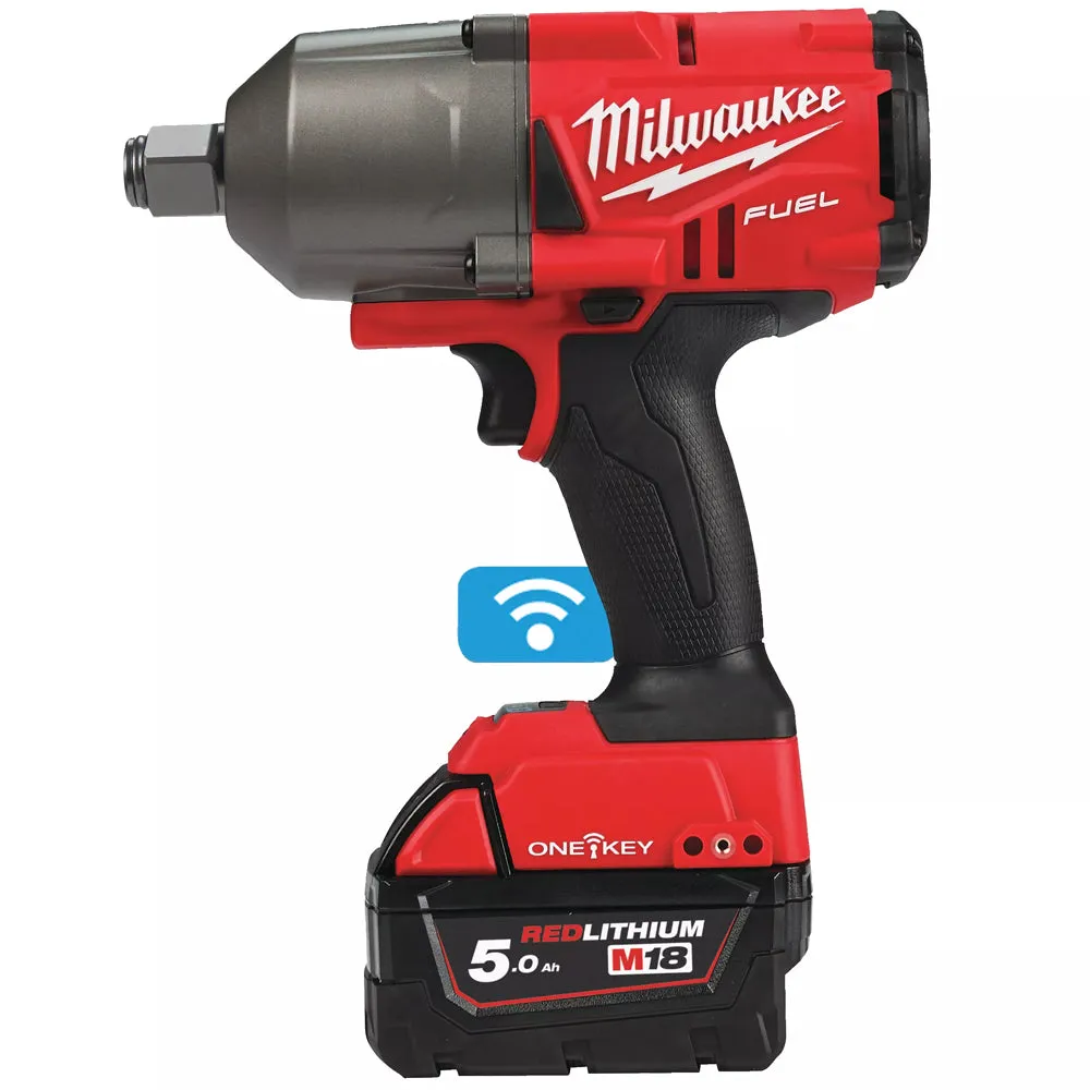 Milwaukee M18ONEFHIWF34-502B 18V FUEL 3/4 Impact Wrench with 2 x 5.0Ah Battery & Charger in Case