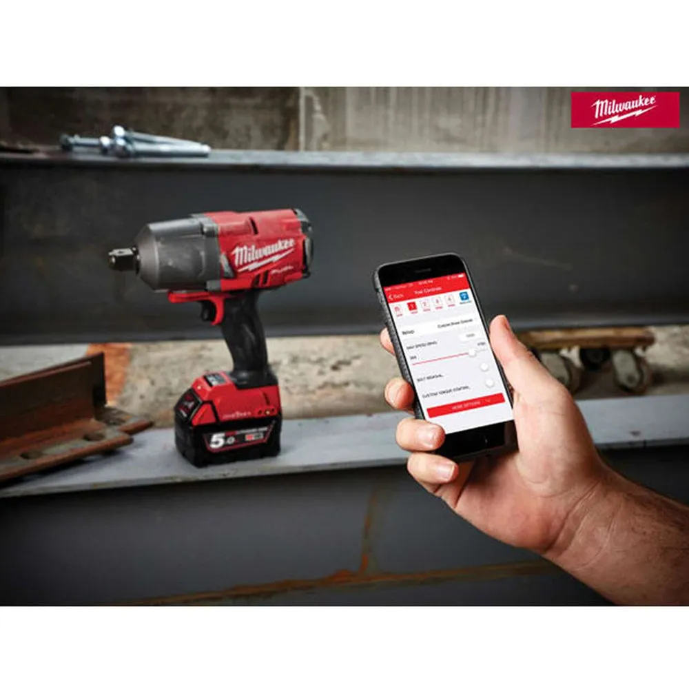 Milwaukee M18ONEFHIWF34-502B 18V FUEL 3/4 Impact Wrench with 2 x 5.0Ah Battery & Charger in Case