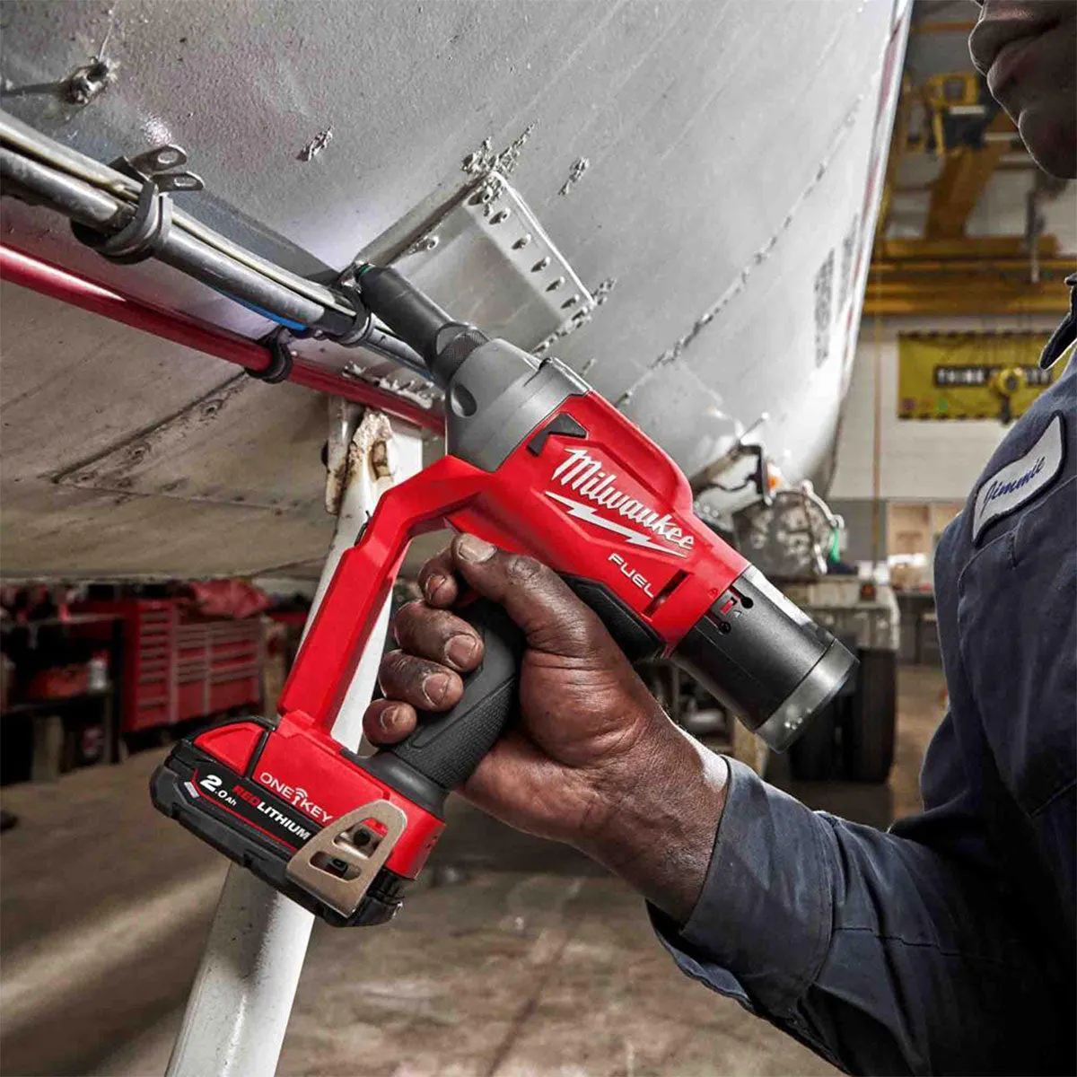 Milwaukee M18ONEFPRT-0X 18V FUEL ONE-KEY Brushless Rivet Gun with 1 x 5.0Ah Battery Charger & Case