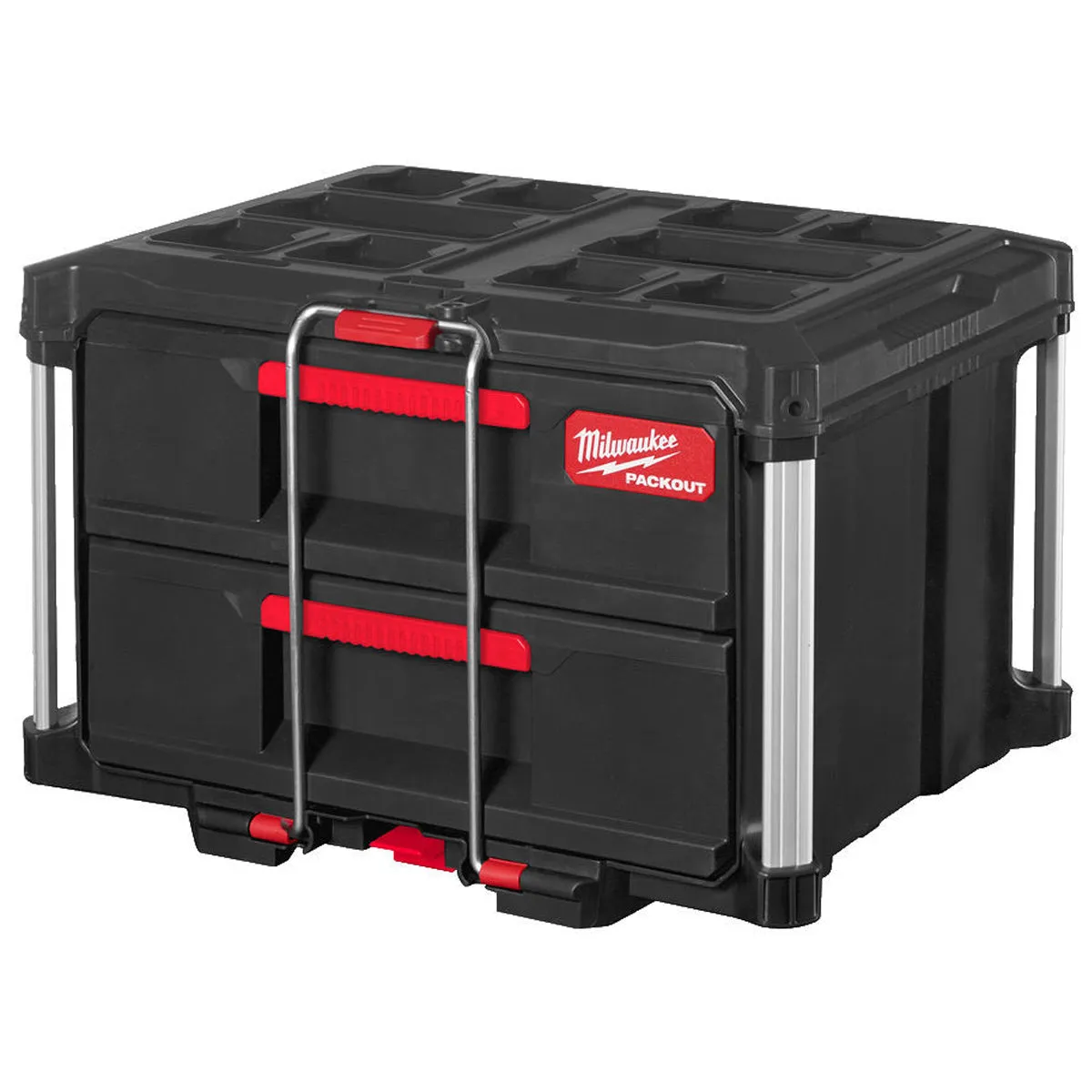 Milwaukee Packout 3 Drawer Tool Box with 2 Drawer Tool Box & Vice Mountable Top