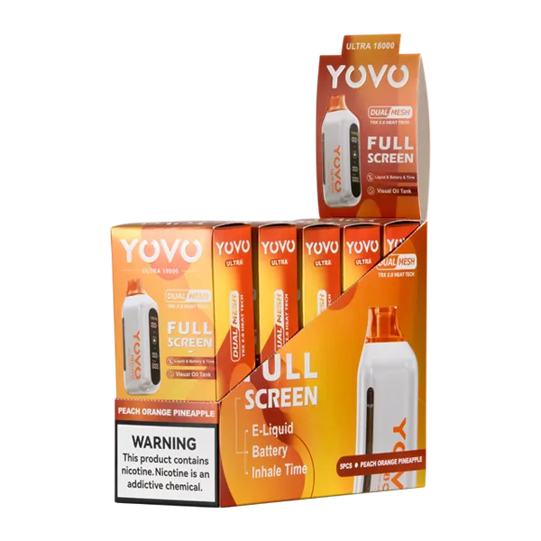 Peach Orange Pineapple YOVO Ultra 18000
