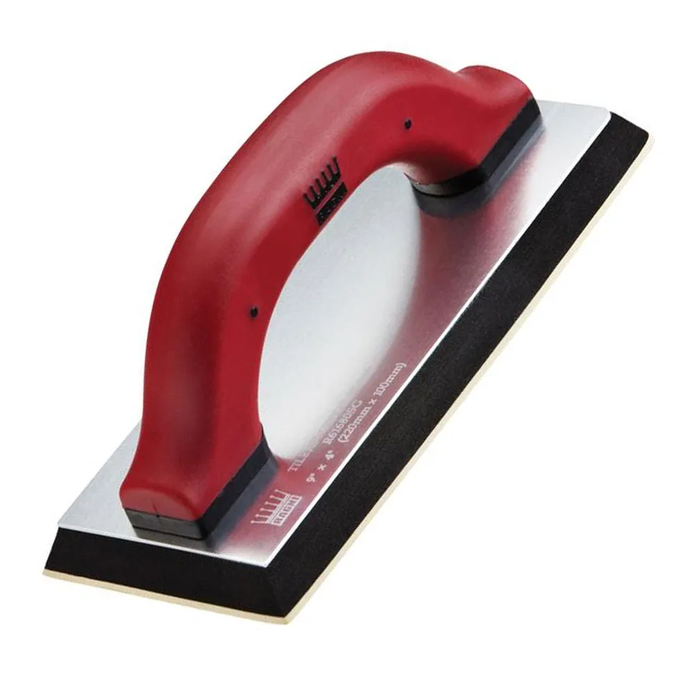 Ragni R61680SG 9 x 4 Gum Rubber Grout Float With Soft Grip Handle