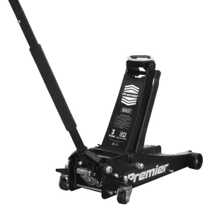 Sealey 3040AB Trolley Jack 3tonne Rocket Lift Black