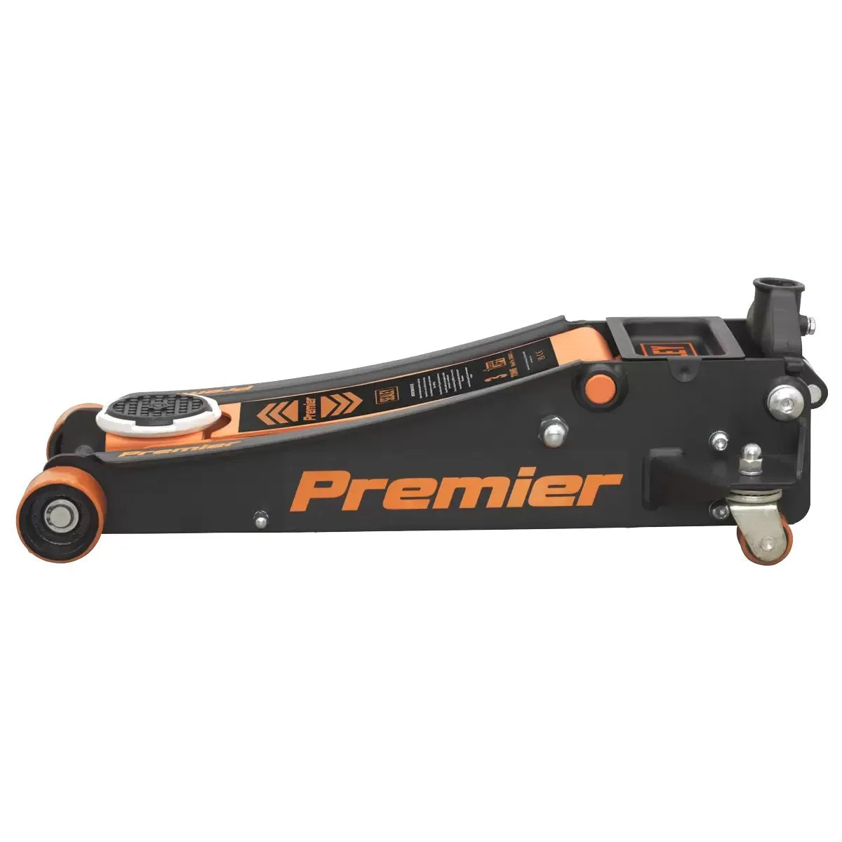 Sealey 3040AO Premier Trolley Jack 3 Tonne Ton Rocket Lift Orange Car Van Garage