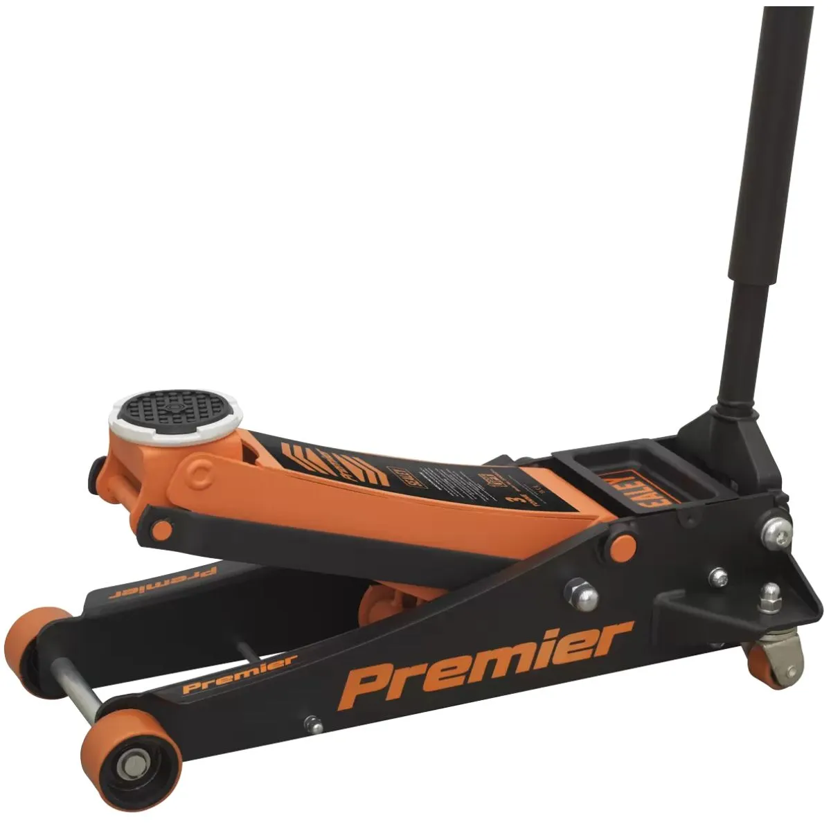 Sealey 3040AO Premier Trolley Jack 3 Tonne Ton Rocket Lift Orange Car Van Garage
