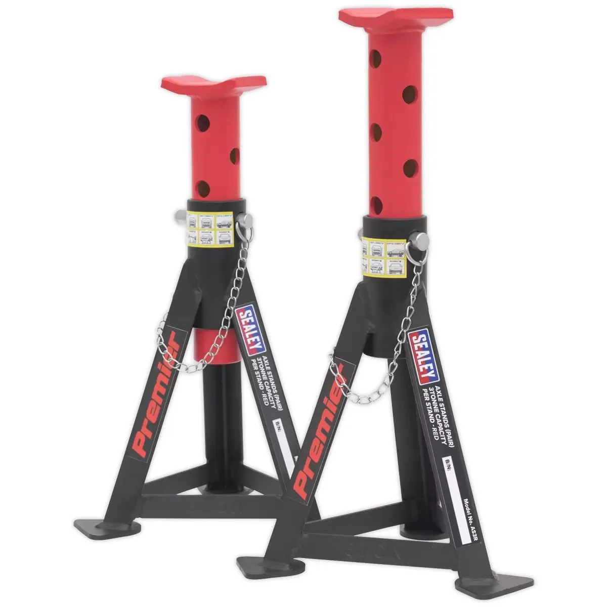 Sealey 3290CXCOMBO 3T 3290CX Trolley Jack Axle Stands Breaker Bar Gloves