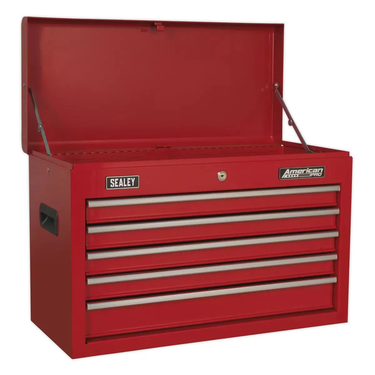 Sealey AP22STACK Topchest. Mid-Box & Rollcab 14 Drawer Stack Red