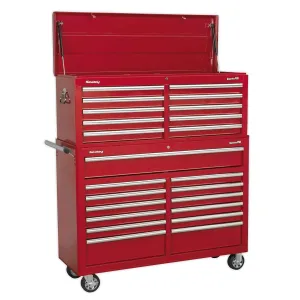 Sealey AP52COMBO1 Tool Chest Combination 23 Drawer with Ball-Bearing Slides Red