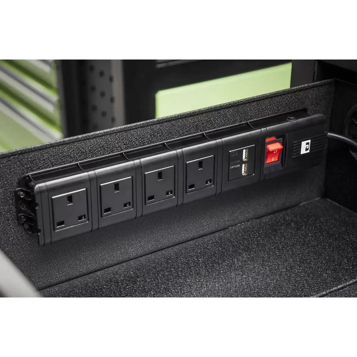 Sealey AP6310BE Mobile Tool Cabinet 1600mm Power Tool Charging Drawer