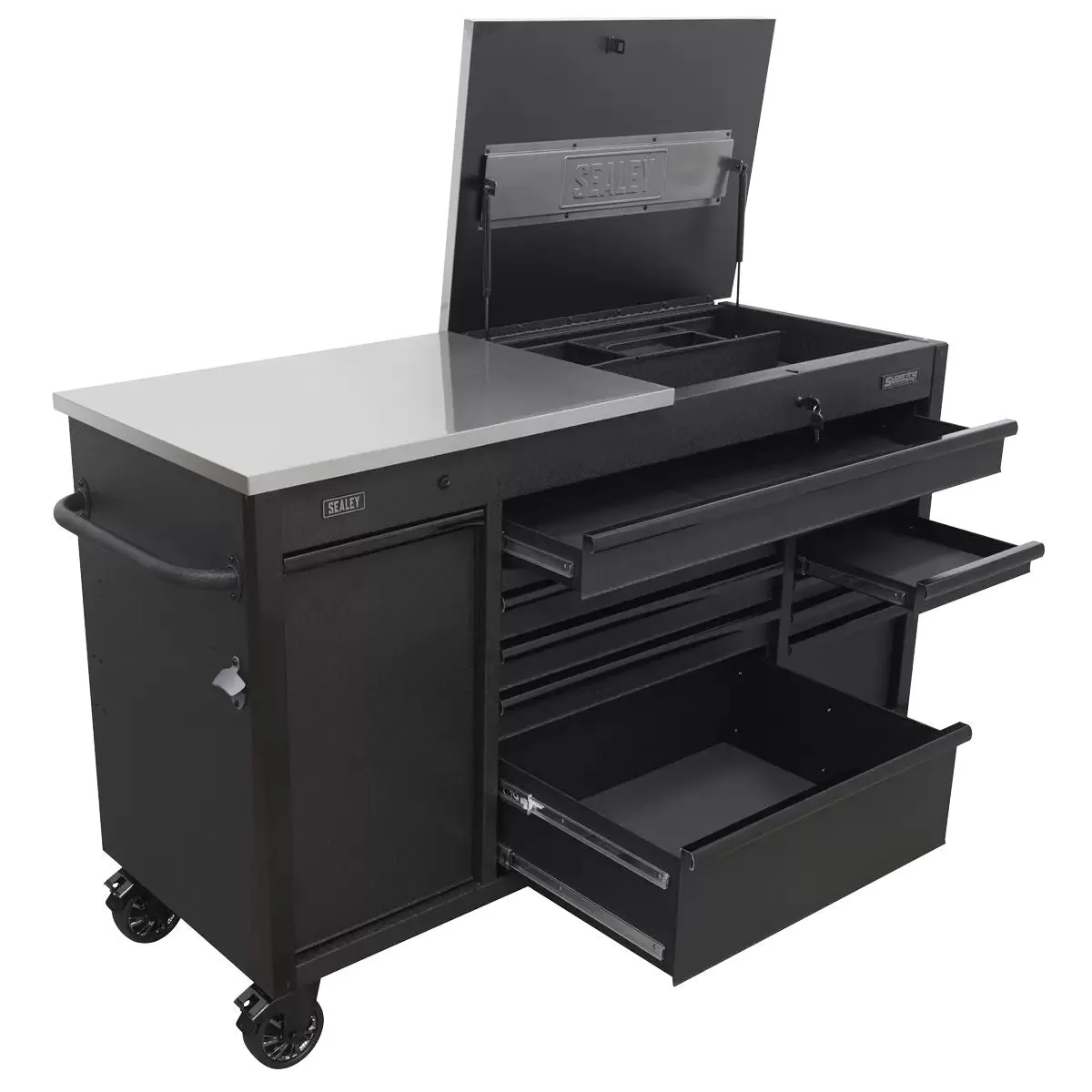 Sealey AP6310BE Mobile Tool Cabinet 1600mm Power Tool Charging Drawer