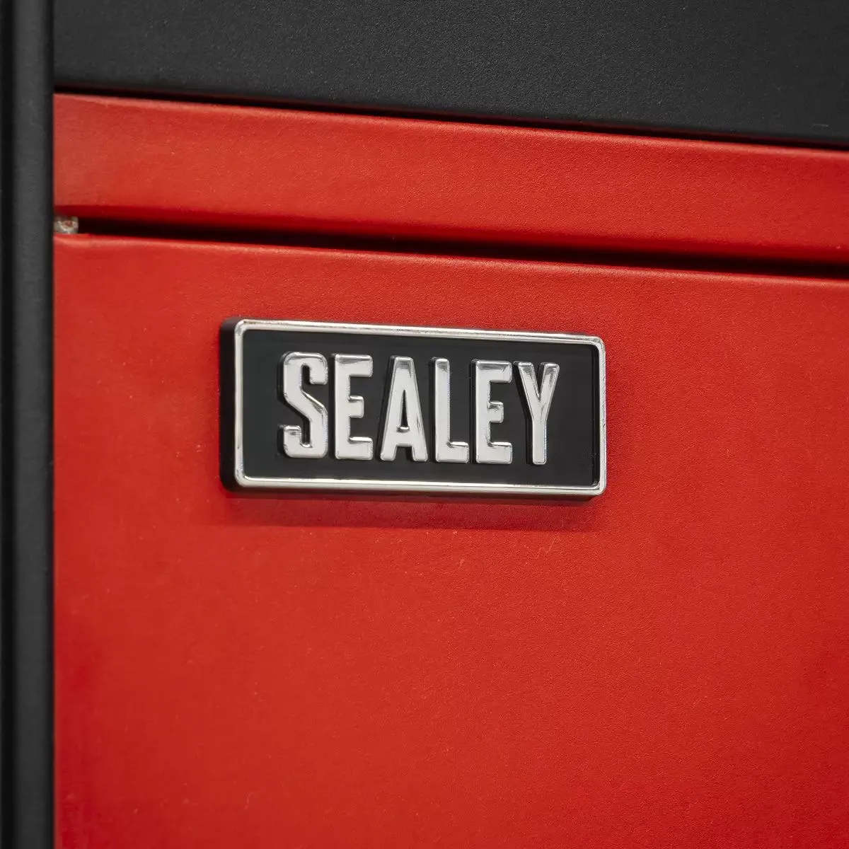 Sealey AP830R Shelving Unit 4-Tier with Cupboard & Drawer 150kg Capacity Per Level