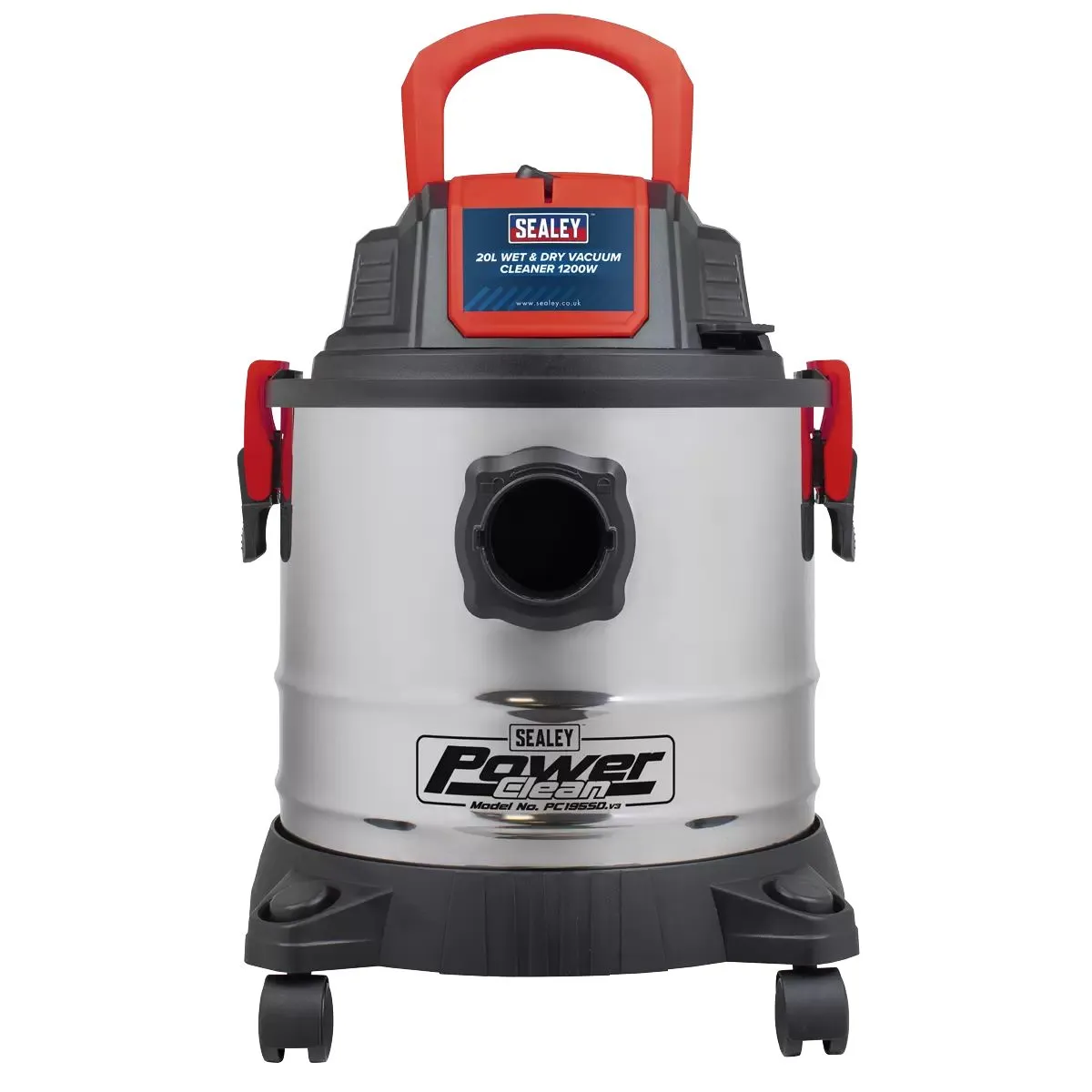 Sealey PC195SD Vacuum Cleaner Wet & Dry 20L 1200W/230V