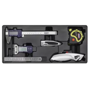 Sealey TBT12 Tool Tray with Measuring & Cutting Set 6pc