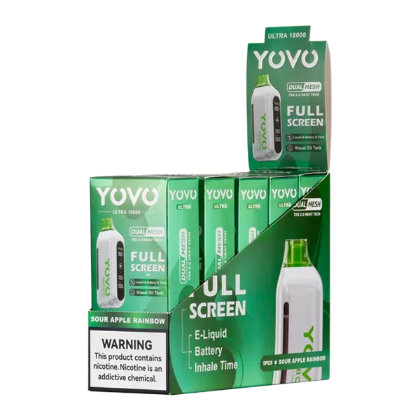 Sour Apple Rainbow YOVO Ultra 18000